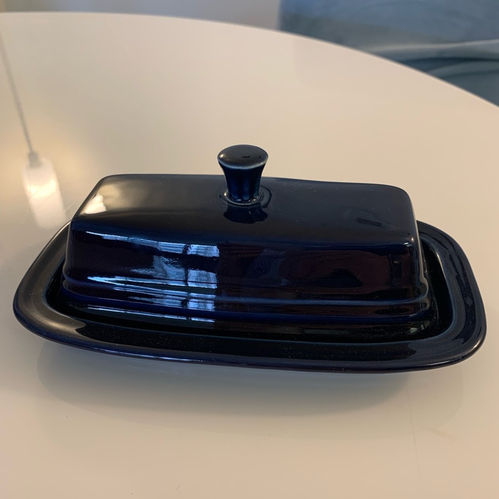 Fiesta Vintage Cobalt Blue Butter Dish 🧈